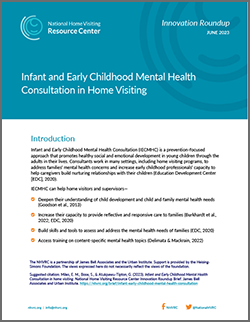 Cover of Infant and Early Childhood Mental Health Consultation in Home Visiting