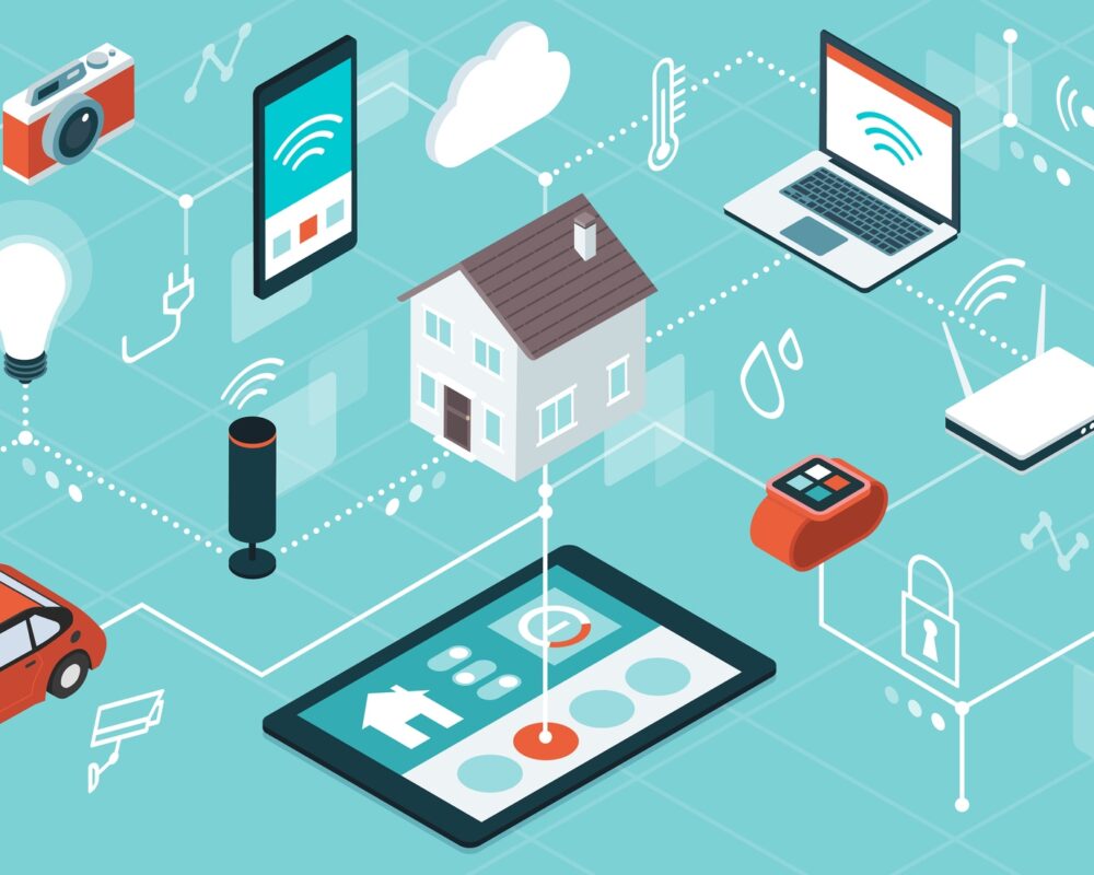 Animation of various smart devices that need wireless internet access